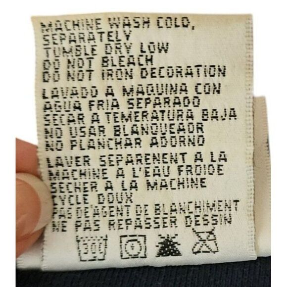 Puma Vintage 90s MLB Cleveland Indians Baseball Sweatshirt Mens M Blue Crewneck - Picture 8 of 8